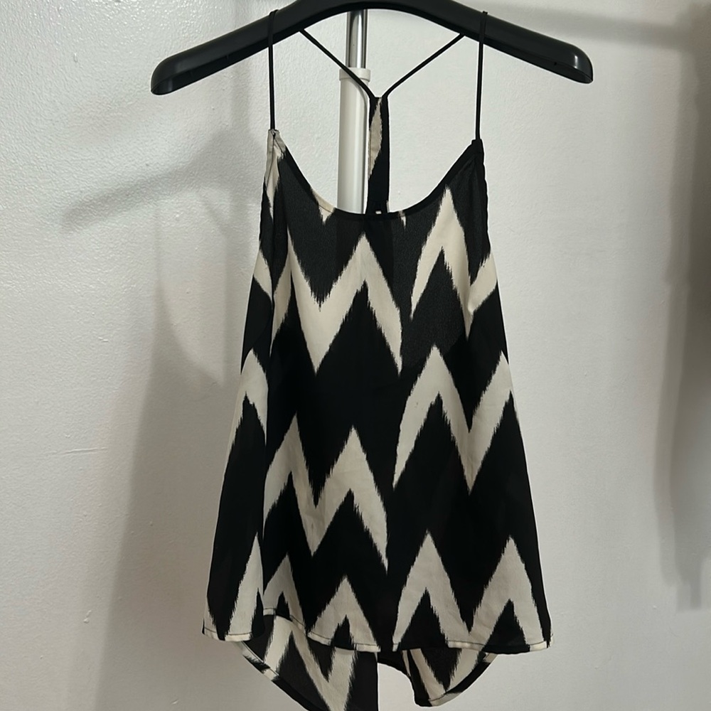 Black and White Patterned Top